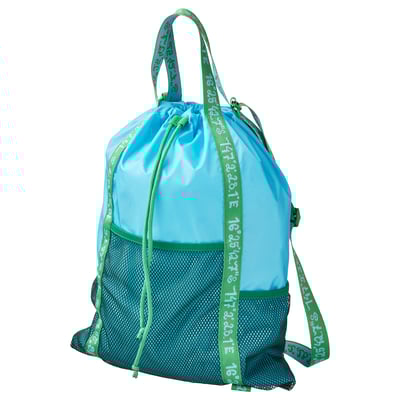 BLÅVINGAD Sac à dos, bleu/vert, 13 l