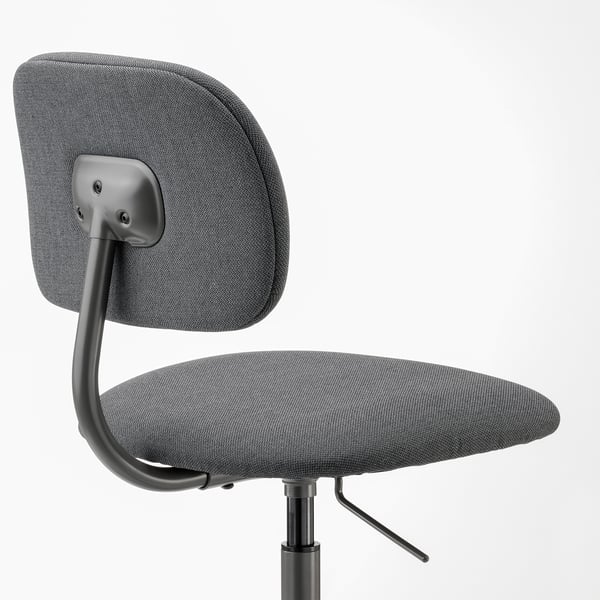 BLECKBERGET Chaise pivotante, Idekulla gris foncé