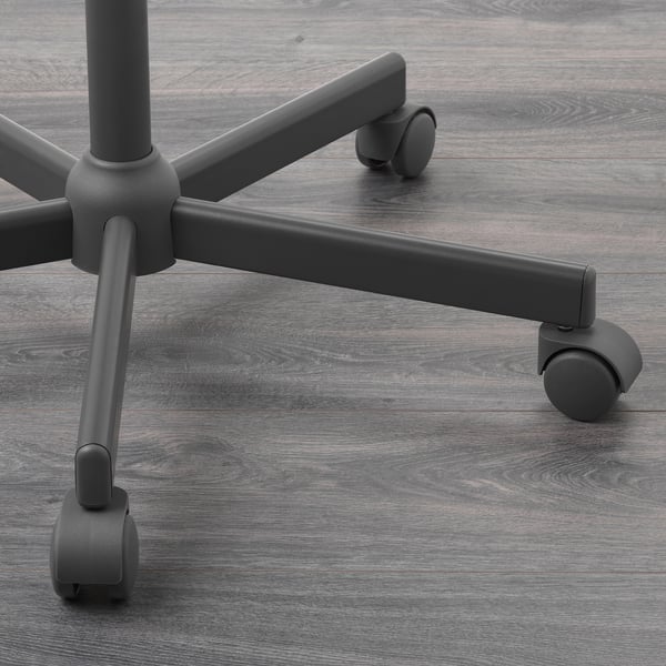 BLECKBERGET Chaise pivotante, Idekulla gris foncé