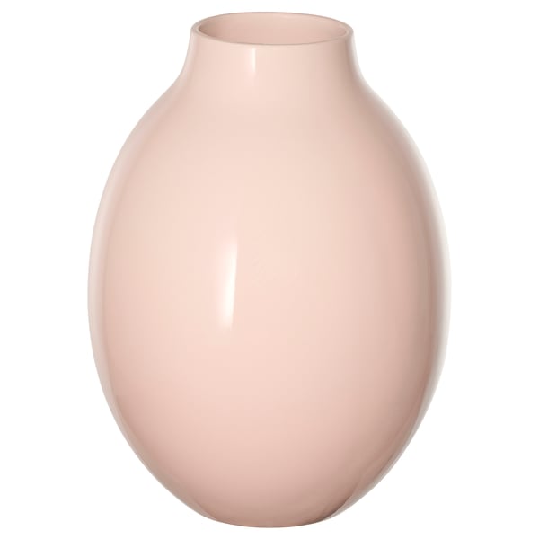 BLODBJÖRK Vase, rose pâle, 25 cm