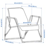 BRÄNNBOLL Fauteuil gaming, gris/jaune vif