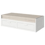BRIMNES Lit banquette 2p (struct + matelas)