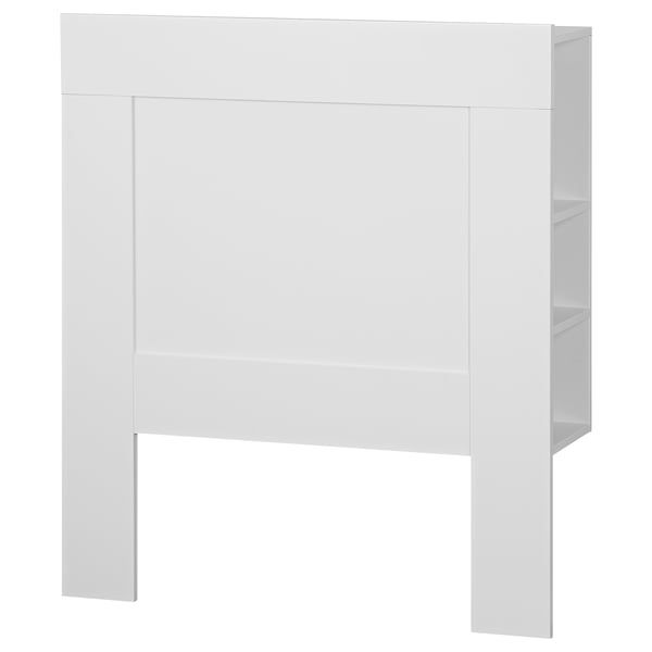 BRIMNES Tête de lit avec rangement, blanc, 90 cm