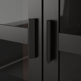 BRIMNES Vitrine, noir, 80x190 cm