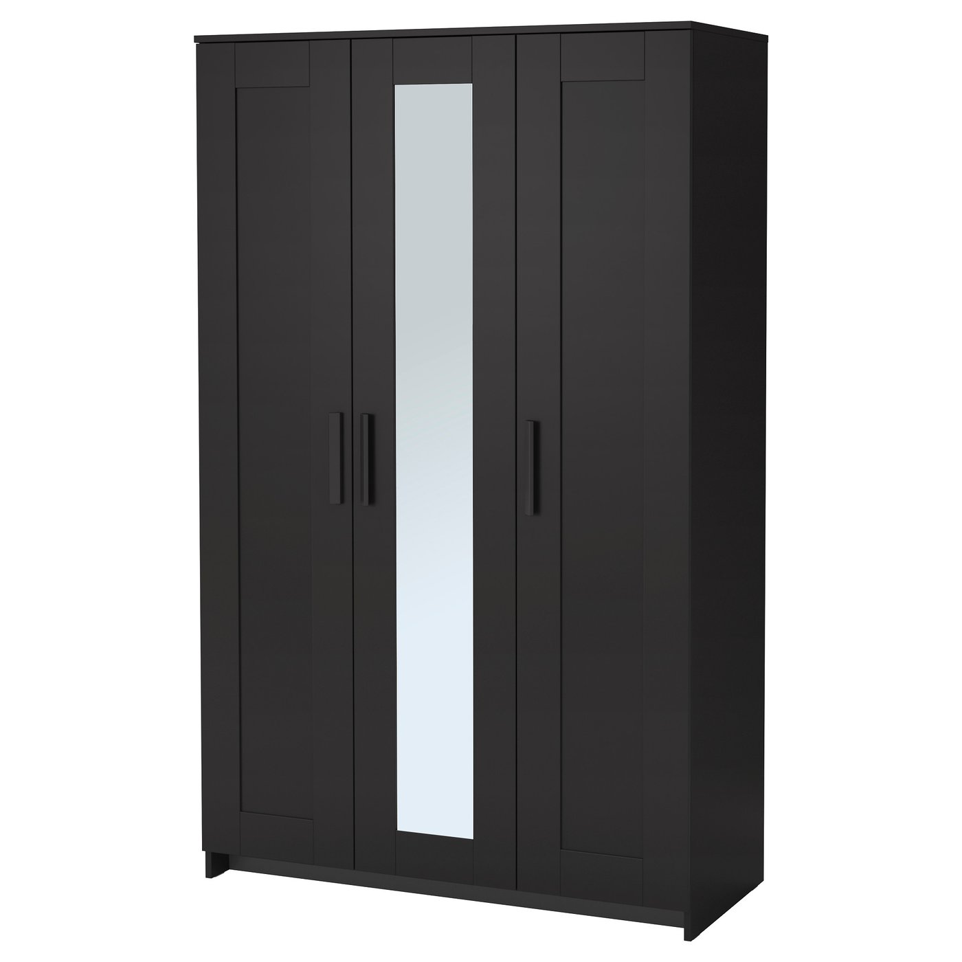 BRIMNES Armoire 3 portes, noir, 117x190 cm IKEA