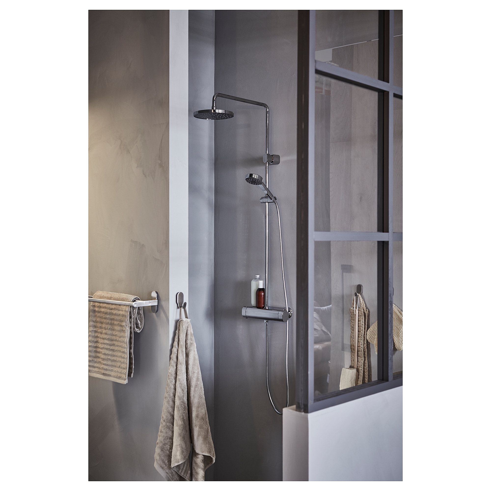 BROGRUND Barre porte-serviettes, acier inoxydable, 67 cm