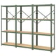 Option : BROR Étagère, gris vert/contreplaqué de pin, 254x40x190 cm