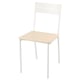BUSLÄTT Chaise, blanc/pin