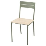 BUSLÄTT Chaise, gris vert/pin