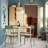 BUSLÄTT Chaise, gris vert/pin