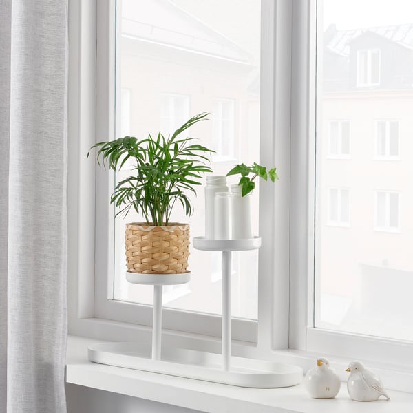 CHILISTRÅN Piédestal, blanc, 24 cm