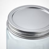 CITRONHAJ Bocaux à épices, verre transparent/acier inoxydable, 35 cl