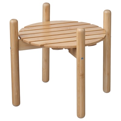 DAKSJUS Piédestal, bambou, 28 cm