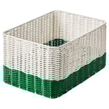 DJURTRÄNARE Panier, blanc/vert, 25x35x19 cm