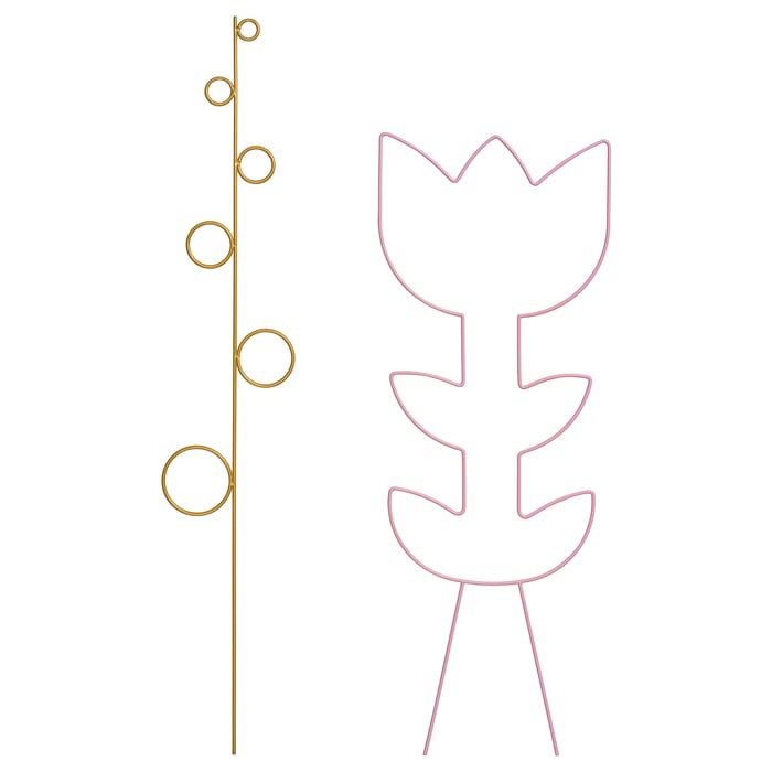 DOFTRIPS Tuteur plantes, 2 pièces, intérieur/extérieur/plusieurs formes