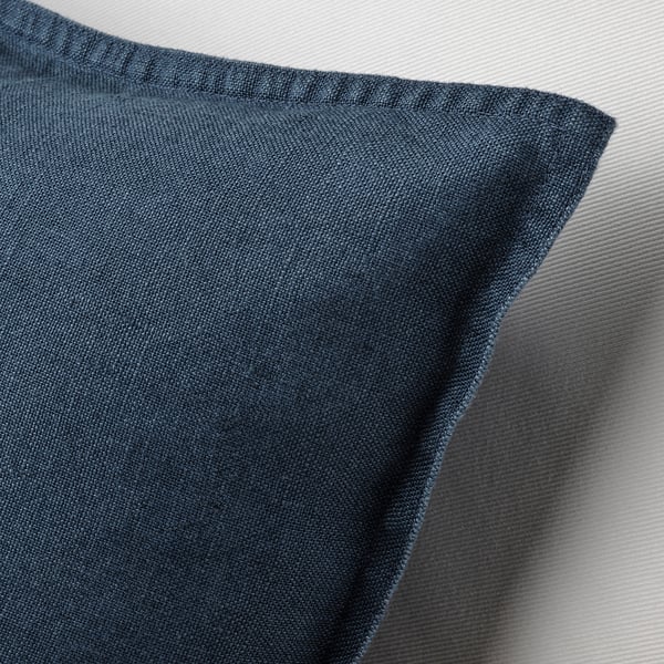 DYTÅG Housse de coussin, bleu foncé, 50x50 cm