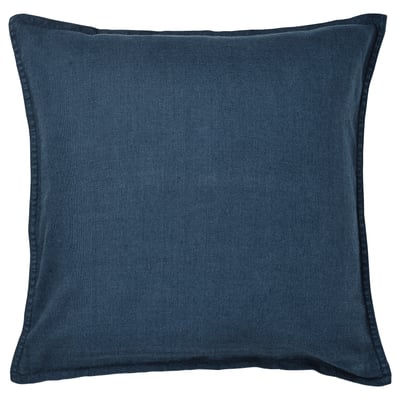 DYTÅG Housse de coussin, bleu foncé, 50x50 cm