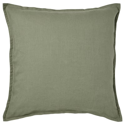 DYTÅG Housse de coussin, gris vert, 50x50 cm