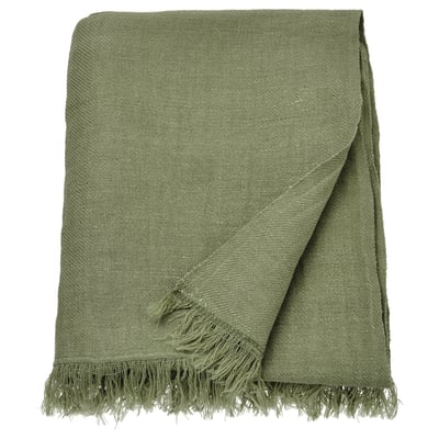 DYTÅG Plaid, gris vert, 130x170 cm