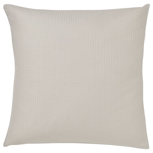 EBBATILDA Housse de coussin, beige clair, 50x50 cm