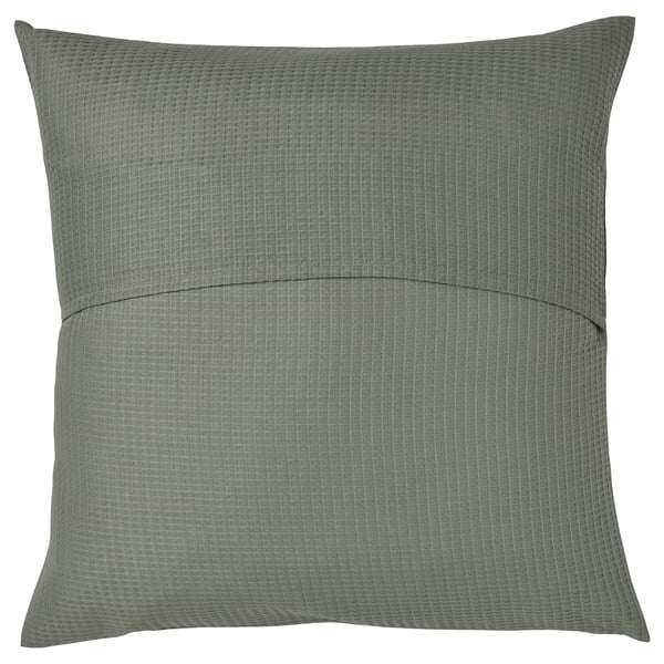 EBBATILDA Housse de coussin, gris-vert clair, 50x50 cm