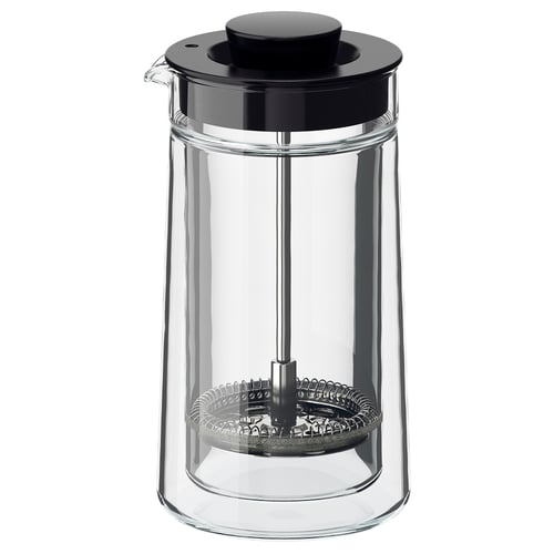 EGENTLIG Cafetière/théière, à double paroi/verre transparent, 0.3 l