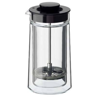 EGENTLIG Cafetière/théière, à double paroi/verre transparent, 0.3 l