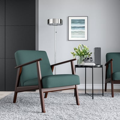 EKENÄSET Fauteuil, Kelinge gris turquoise