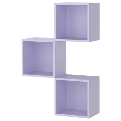 EKET Combinaison rangement murale, lilas pâle, 70x25x105 cm