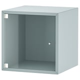 EKET Élément mural porte vitrée, bleu gris clair, 35x35x35 cm