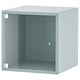 Option : EKET Élément mural porte vitrée, bleu gris clair, 35x35x35 cm