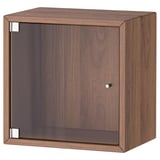 EKET Élément mural porte vitrée, brun motif noyer, 35x25x35 cm