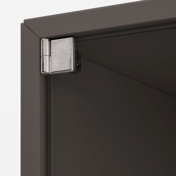 EKET Élément mural porte vitrée, gris foncé, 35x25x35 cm