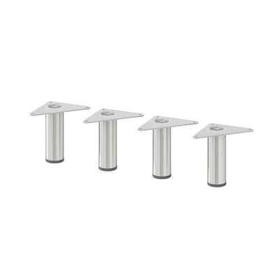 EKET Pied, métal/couleur argent, 10 cm