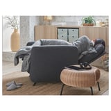 EKOLSUND Fauteuil confort, Gunnared gris foncé