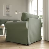EKTORP Fauteuil, Hakebo gris vert