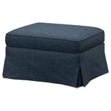 EKTORP Housse pour repose-pied, Kilanda bleu foncé