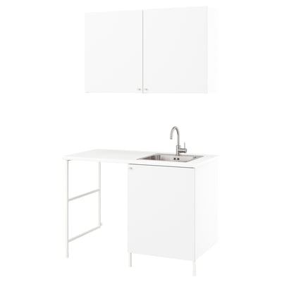 ENHET Buanderie, blanc, 139x63.5x87.5 cm