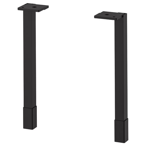 ENHET Pieds pour meuble de rangement, anthracite, 23.5 cm