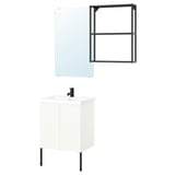 ENHET Salle de bain, anthracite/blanc, 64x43x87 cm