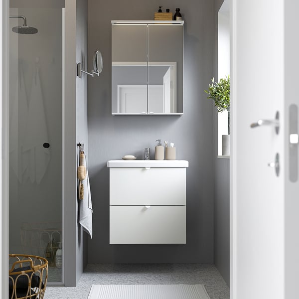 ENHET Salle de bain, blanc, 64x43x65 cm
