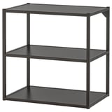 ENHET Structure basse avec étagères, anthracite, 60x40x60 cm