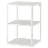 ENHET Structure basse avec étagères, blanc, 40x40x60 cm