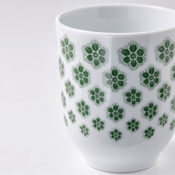ENTUSIASM Gobelet, à motifs/vert, 22 cl