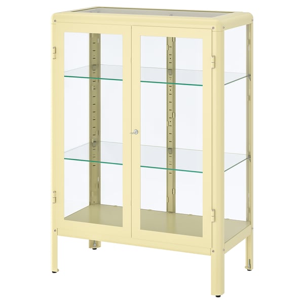FABRIKÖR Vitrine, jaune clair, 81x113 cm