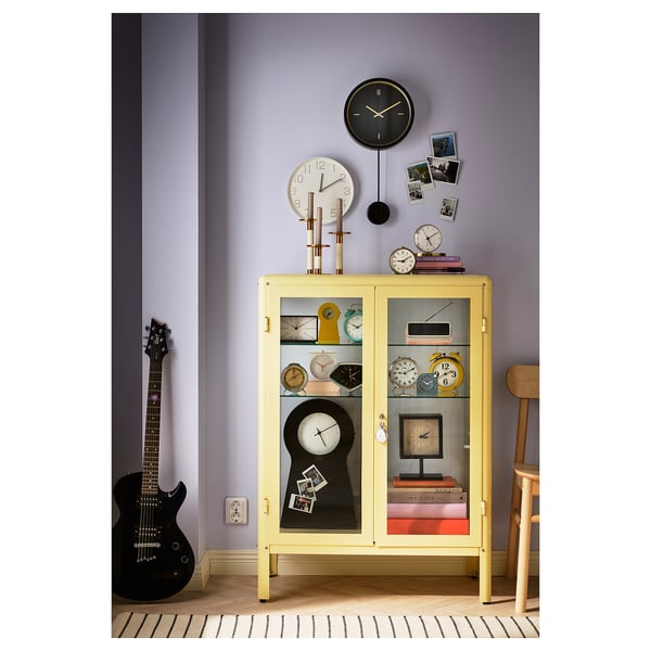 FABRIKÖR Vitrine, jaune clair, 81x113 cm
