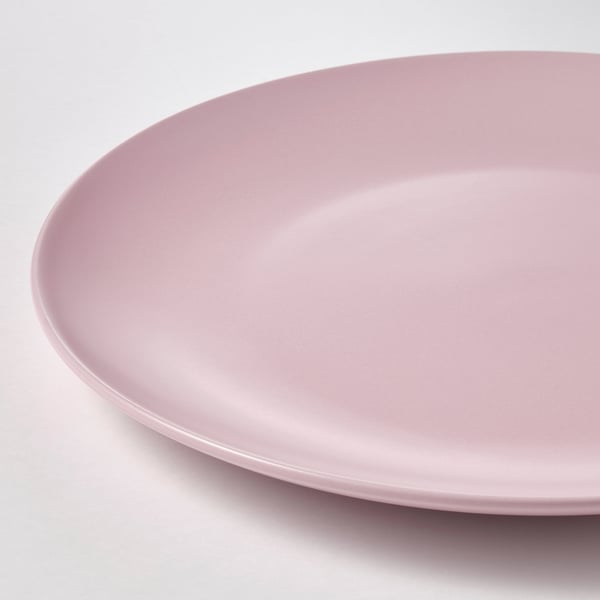 FÄRGKLAR Assiette, mat rose clair, 26 cm
