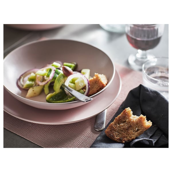 FÄRGKLAR Assiette, mat rose clair, 26 cm