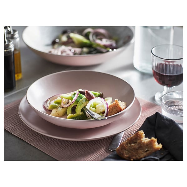 FÄRGKLAR Assiette, mat rose clair, 26 cm