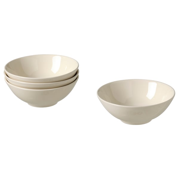 FÄRGKLAR Bol, brillant beige, 16 cm